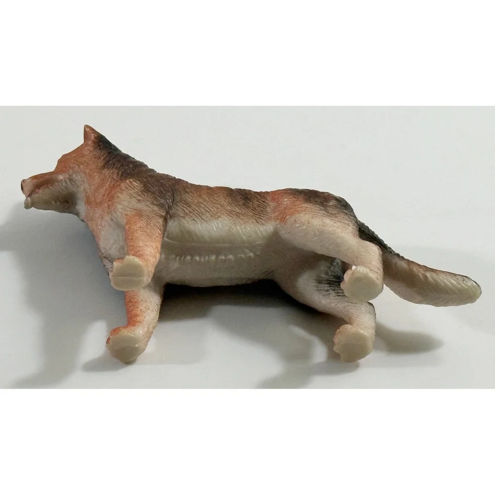 Unbranded German Shepherd Dog Figurine Kids OS Brown Black Plastic Toy Animal